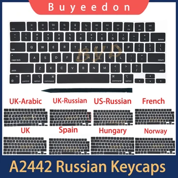 Новая Британская Американская Русская Испанская Французская Датская Клавиатура Keycaps Для Macbook Pro M1 Max 14