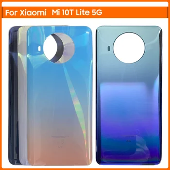 Для Xiaomi Mi 10T Lite 5G Задняя Крышка Аккумулятора 3D Стеклянная Панель Стекло Задней Двери Mi10T Lite Корпус Чехол С Клеем Заменить