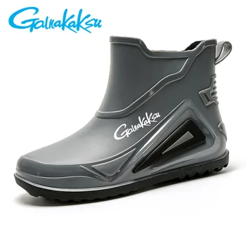 Мотоциклетные мужские непромокаемые ботинки, уличная водонепроницаемая обувь для бездорожья, мужская крутая обувь для рыбалки, пеших прогулок, легкая нескользящая резиновая обувь