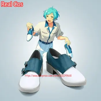RealCos/ Новый аниме-Ансамбль Звезд, Ботинки для косплея, Обувь Shinkai Kanata, Сшитая на заказ для Хэллоуина