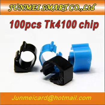 100шт цветных меток для чиповых карт 125 кГц TK4100 /бирка для голубиных колец /RFID-метки для куриных лапок