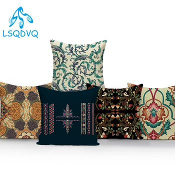 Декоративные подушки из полиэстера, чехол для диванных подушек в стиле бохо Мандала, геометрический чехол для дивана Almofadas для гостиной
