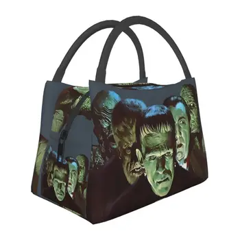 Изготовленная на заказ сумка для ланча Gang Of Monsters, женская теплая сумка-холодильник, изолированный ланч-бокс для офисных поездок