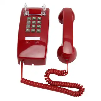 Старый стиль, настенный проводной телефон, ретро Винтажный стационарный телефон с регулятором громкости в телефонной трубке для дома, отеля, офиса