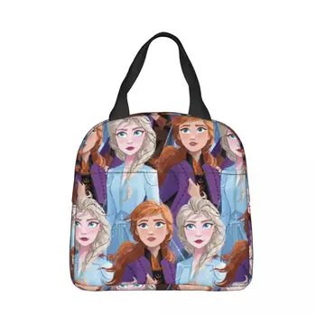 Disney Frozen Elsa Anna Изолированные сумки для ланча большой емкости Многоразовая сумка-холодильник Ланч-бокс Тотализатор Офис Путешествия Мужчины Женщины