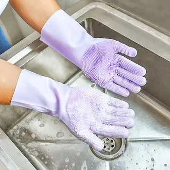 Силиконовые перчатки для уборки помещений Унисекс с утолщенной теплоизоляцией