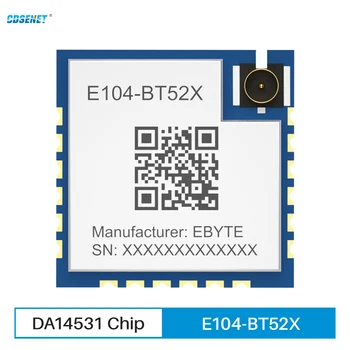 CDSENT BLE5.0 Модуль подключения Bluetooth к последовательному порту DA14531 E104-BT52X С пониженной мощностью На большом расстоянии 130 м Небольшой размер MAC Serial Wake Up