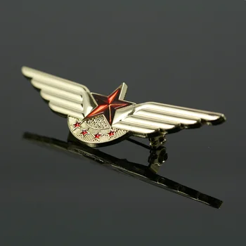 Летный значок CAAC Golden Air China Civil Aviation Airlines, Брошь-булавка, Медаль за полет, подарок пилоту летного экипажа, летчику