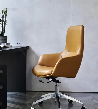 Современные Офисные кресла Boss, Компьютерный стул для Конференц-зала Nordic, Простая Офисная Мебель, Кресло с Мягкой спинкой, Подъемное Кресло, Вращающееся Кресло