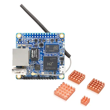 Для Orange Pi Zero H2 ARM Cortex-A7 4-ядерный программирующий микроконтроллер с оперативной памятью объемом 512 МБ, плата для разработки ПК с радиатором