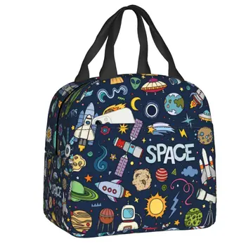 Сумка для ланча Space Universe Sun Planet, холодильник, Ланч-бокс для космонавта с теплой изоляцией, ланч-бокс для женщин, детские школьные сумки для пикника, сумки для еды