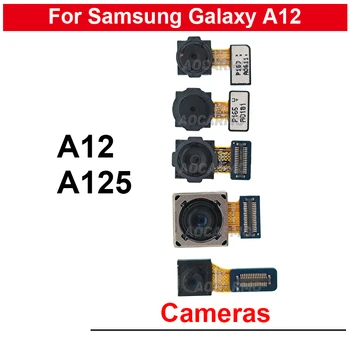Оригинальная фронтальная камера для Samsung Galaxy A12 A125 Задняя широкоформатная макросъемка Замена модуля камеры заднего вида Запасные части