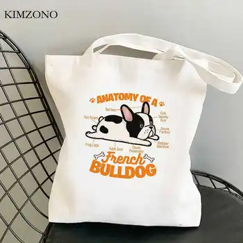 Хозяйственная сумка для собак Pugs Pug recycle bag grocery tote холст для покупок многоразовая сумка ткань многоразового использования sacola custom