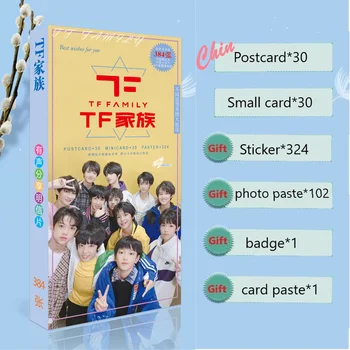 Китайская звезда TF Family, TF Jia Zu, Подарочная открытка, наклейка, бейджик, наклейка для коллекции фанатов