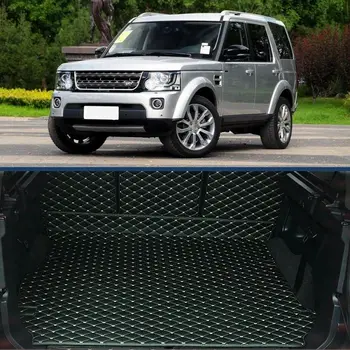 Полностью закрытая подушка сиденья Грузовой ящик Коврик для пола багажника Ковровая подкладка для Land Rover Discovery 4