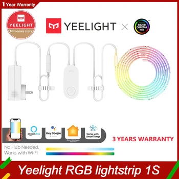 Yeelight RGB lightstrip 1S Интеллектуальная световая полоса Smart home Phone App Wifi Красочный ягненок LED от 2 М до 10 М 16 Миллионов 60 светодиодов