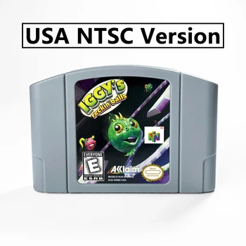 64-битный игровой картридж Iggy's Reckin' Balls версии США NTSC или EUR PAL для консолей N64