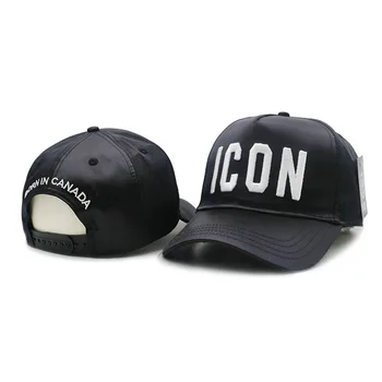 Фирменная шляпа ICON Бейсболки из высококачественного хлопка унисекс Регулируемые бейсболки с 3D вышивкой черная кепка для мужских папиных шляп