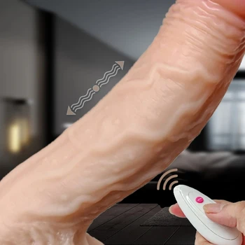 Большой реалистичный фаллоимитатор-вибратор на присоске, секс-игрушка для пениса со стимуляцией точки G на ощупь и водонепроницаемым дизайном для женщин