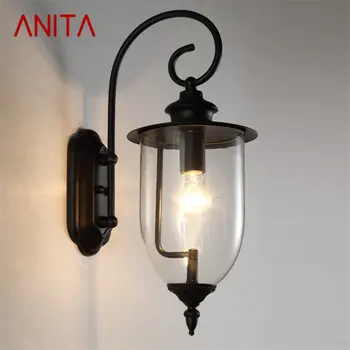 · Наружные настенные светильники ANITA Classic со светодиодной подсветкой, водонепроницаемые бра IP65 для украшения домашней веранды виллы