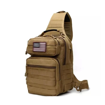 Тактическая сумка-слинг Army Military Rover Плечевой рюкзак Открытый рюкзак EDC Нагрудный пакет Molle Assault Hiking Camping Pack