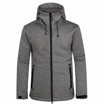 Зимняя куртка Мужская Softshell Термальная Одежда для охоты с капюшоном, спорта на открытом воздухе, Ветрозащитное Походное пальто, кемпинга, велоспорта, мужские куртки