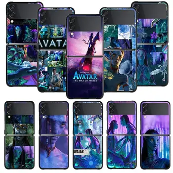 Чехол для телефона Samsung Galaxy Z Flip 4 Z Flip3 5G Чехол для Galaxy Z Flip PC Hard Shell Fundas Disney Avatar The Way of Water