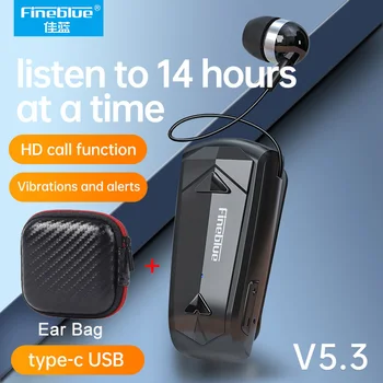 НОВЕЙШИЕ Наушники Fineblue F520 PK F910 F920 Pro, Мини-Беспроводные Наушники Bluetooth 5.3, Выдвижные Наушники Для Напоминания о звонках с вибрацией