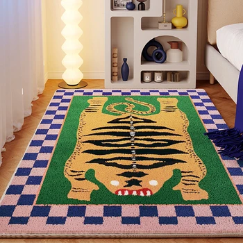 Ковер для спальни, ковер с изображением тигра, милые животные, декор для гостиной, детские коврики Alfombra Tigre, коврики для пола, коврики для дома
