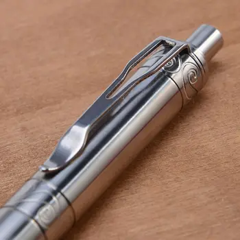 Гелевая чернильная ручка из твердого титанового сплава, винтажный пишущий инструмент на болтах, канцелярские принадлежности W8ED