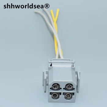 Автомобильный разъем shhworldsea 3,5 мм с 4-контактными гнездами и резиновым уплотнением, Штекер датчика автоматического пробега