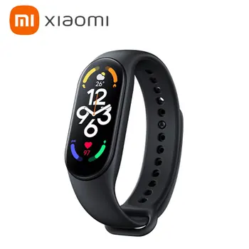 Водонепроницаемая функция Xiaomi Mi Band 7 Stretch Black Standard для мужчин и женщин, часы для спорта и отдыха, длительный срок службы