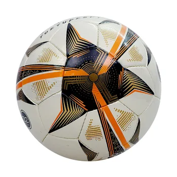 Футбольный мяч из полиуретана, сшитый вручную вручную, для взрослых, нескользящий мяч для матчей Тренировочной лиги в помещении и на улице.