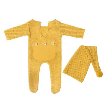 1 Комплект цельнокроеного костюма, мягкий комбинезон унисекс для фотосъемки новорожденных, комбинезон для мальчиков и девочек, боди, комбинезон для фотосъемки детей для дома