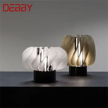 Настольная лампа DEBBY Nordic современного креативного дизайна со светодиодной подсветкой для украшения домашней спальни