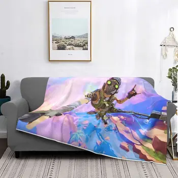 Флисовые одеяла Apex Legends Octane Стрелялка Caustic Потрясающие пледы для дома 200x150 см Стеганое одеяло