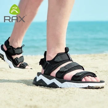 Мужские спортивные сандалии RAX, летние уличные пляжные сандалии, мужские водные ботинки для водного треккинга, мужская обувь для плавания Вверх по течению, женская быстросохнущая обувь