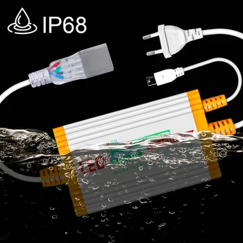 Водонепроницаемая светодиодная лента RGB IP68 Источник питания 220V 1500W EU Plug Трансформаторный адаптер для светодиодной ленты RGB с дистанционным управлением