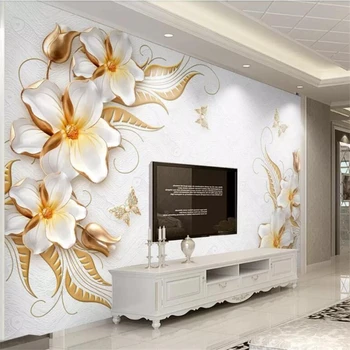 обои beibehang, изготовленные на заказ фрески для гостиной, ювелирные изделия с бриллиантовым тиснением высокого качества, фоновое украшение стен