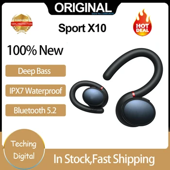 Оригинальные наушники Sport X10 Bluetooth 5.2 Спортивные Вращающиеся Ушные Крючки С Глубокими Басами IPX7 Водонепроницаемые Спортивные Наушники С защитой От Пота, 100% Новые
