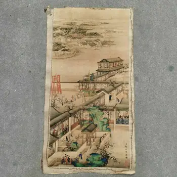 Коллекция Китайских Старинных Свитков с пейзажными рисунками из Рисовой Бумаги