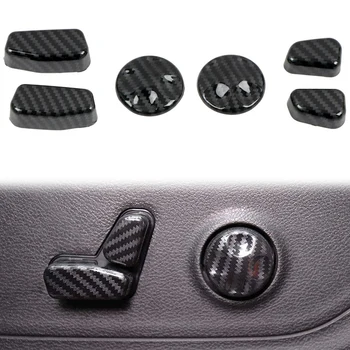 Карбоновый интерьер передних сидений с электроприводом Накладка переключателя регулировки сиденья для Dodge Durango 2011-2022