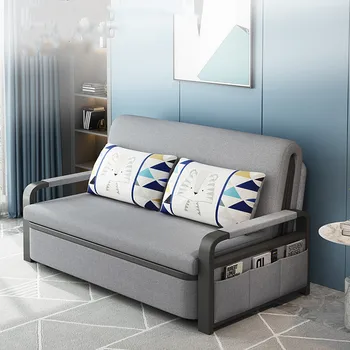 Скандинавский простой диван для гостиной, 3-местный диван-кровать, раскладной диван для гостиной, многофункциональный раскладной диван-кровать двойного назначения