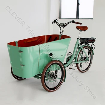 Продается Электрический Семейный грузовой велосипед 36V 250W Bakfiets для перевозки детей Копенгаген Швеция