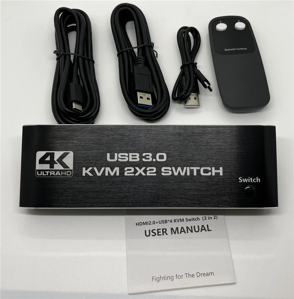 10шт HDMI KVM Переключатель 4K 60Hz 2 Порта Двойной Монитор USB 3.0 KVM Переключатель 2 в 2 из USB KVM Переключатель Для монитора компьютера Клавиатура . ' - ' . 5