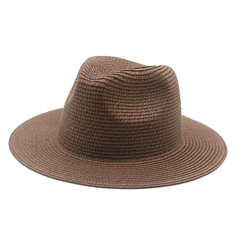 17 цветов, однотонная пляжная шляпа унисекс с широкими полями, затеняющая женскую летнюю уличную соломенную шляпу, джазовая кепка. . ' - ' . 0