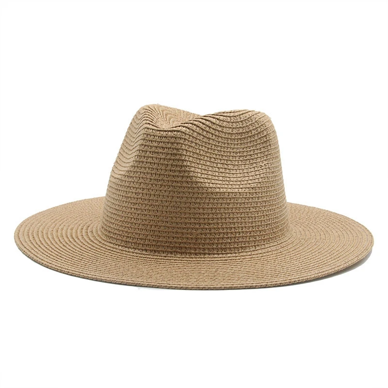 17 цветов, однотонная пляжная шляпа унисекс с широкими полями, затеняющая женскую летнюю уличную соломенную шляпу, джазовая кепка. . ' - ' . 2