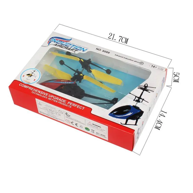 1ШТ Подвесной Индукционный Вертолет Mini RC Drone Fly Helicopter Детская Игрушка LED Мигающий Свет Игрушки с Дистанционным Управлением для Детей . ' - ' . 3