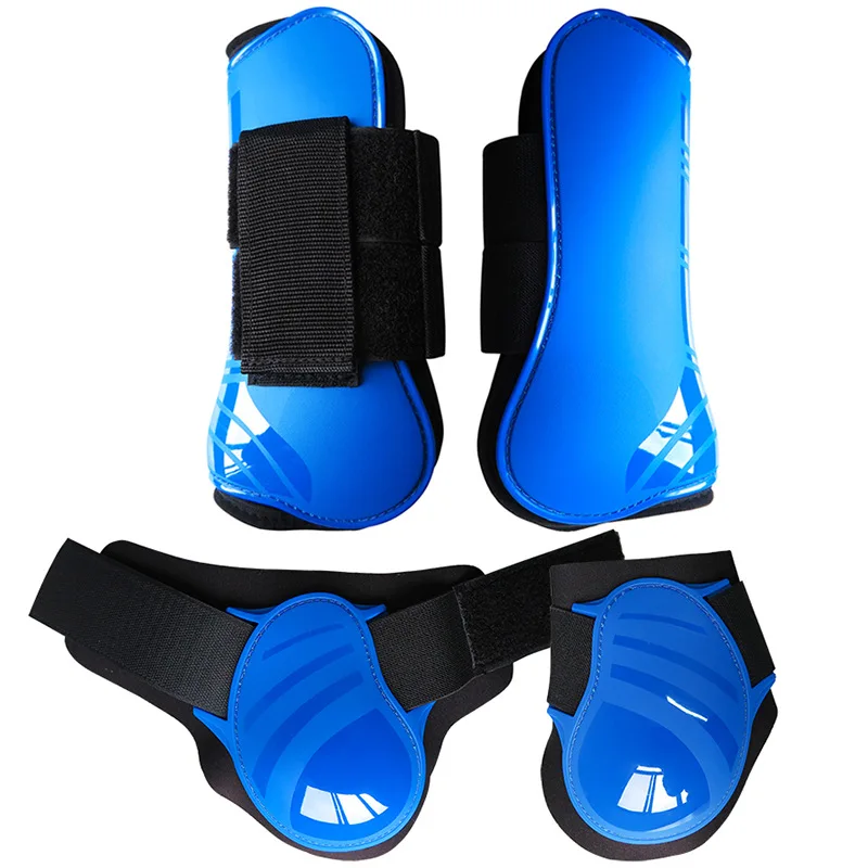 2 пары ботинок для верховой езды с защитой от сухожилий и замков для конного спорта для прыжков с защитой передних и задних ног. . ' - ' . 1
