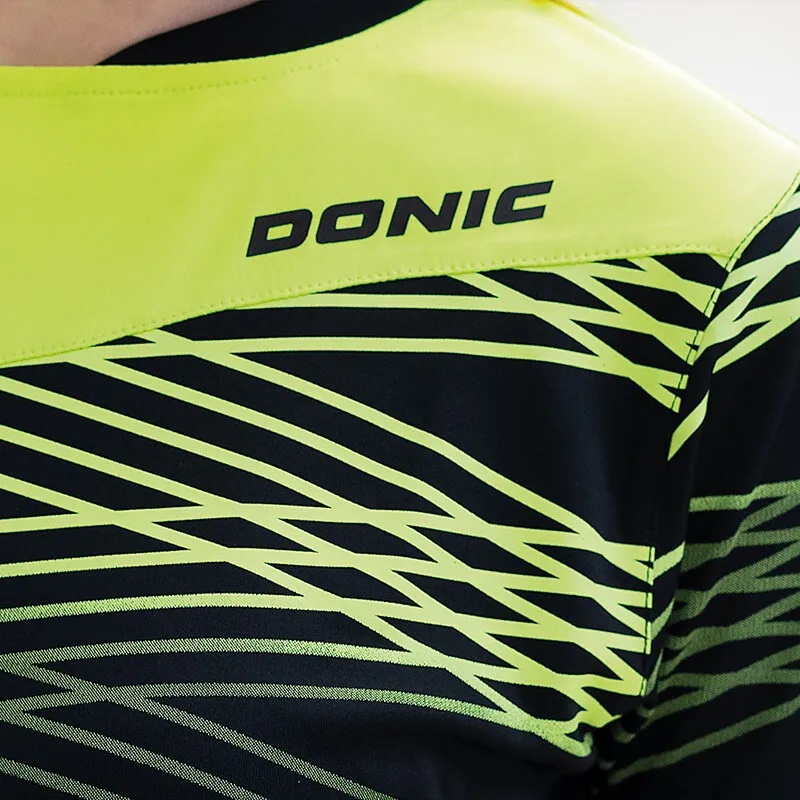 2023 Футболка Donic, одежда для настольного тенниса, спортивная одежда, джерси, женские спортивные топы, быстросохнущая одежда с коротким рукавом . ' - ' . 4